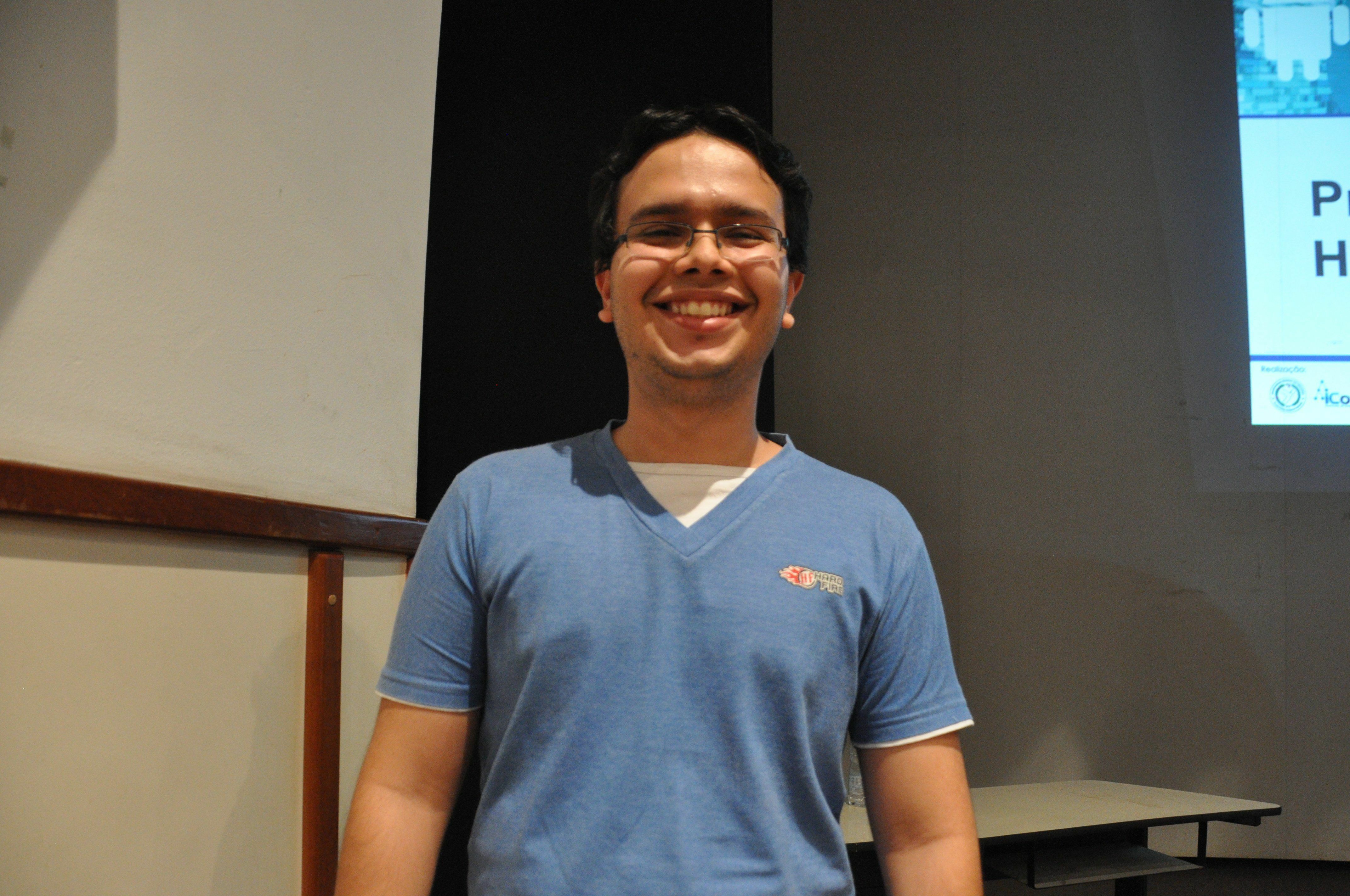 Hildon Lima, vencedor do Hackathon